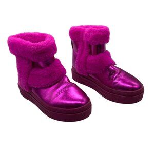 Steve Madden Faux Fur Upper Lining Fashion Boots Girl Size 1 JBUUNNY Pink